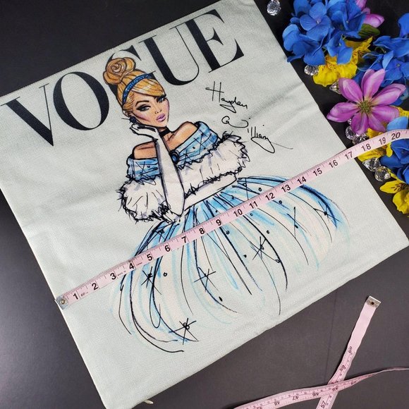 Vogue Disney Inspired Cinderella Princess Decorative Pillowcase - Picture 5 of 9